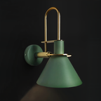 Kairoa Postmodern trumpet LED hörnvägglampa för vardagsrum