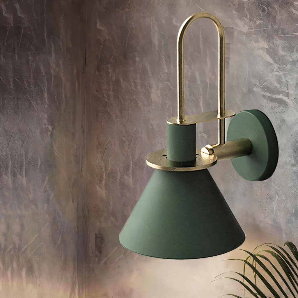 Kairoa Postmodern trumpet LED hörnvägglampa för vardagsrum