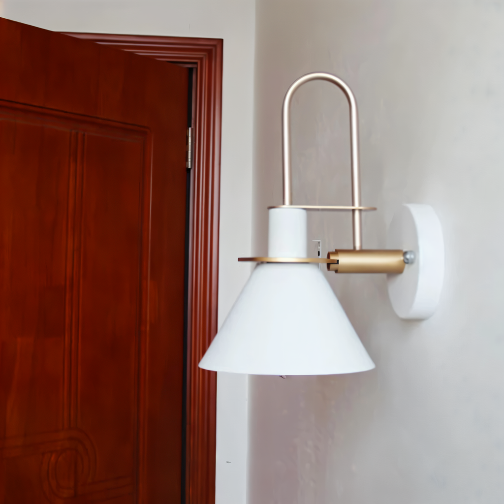 Kairoa Postmodern trumpet LED hörnvägglampa för vardagsrum