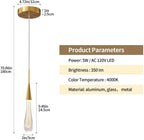 Aurelia Golden Droplet Pendelleuchte mit Kristalleffekt | Deretia