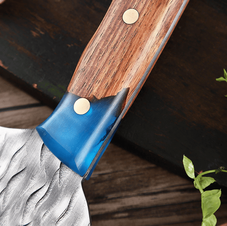 Ardent Hasító Kés Kézzel Készített Korlátozott Kiadás Ősember Damaszkuszi Gyanta Penge