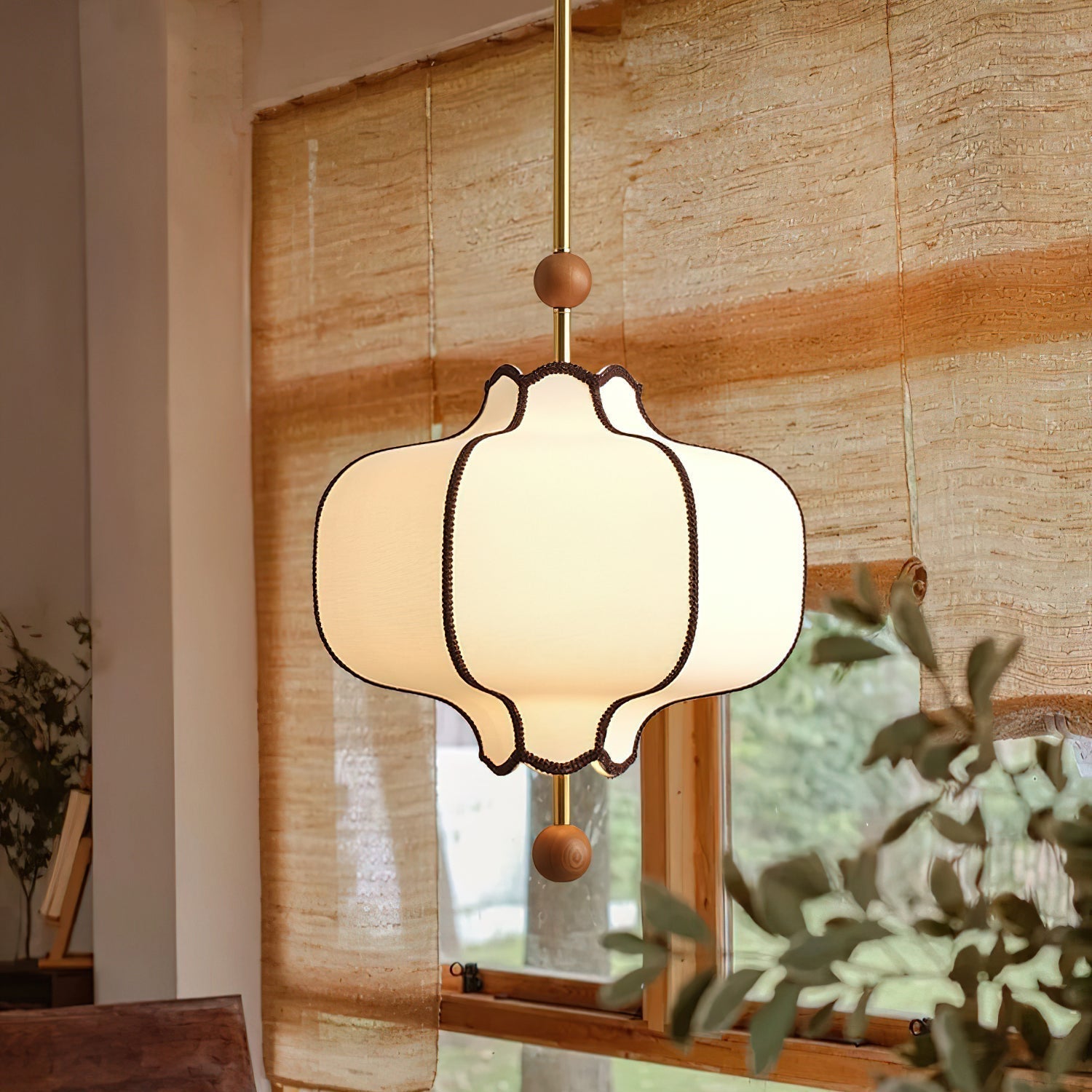 Vespera Lantern Pendant Lamp Scandinavian Soft Fabric