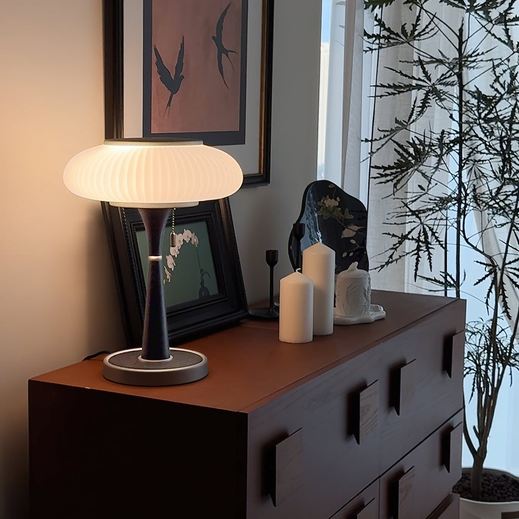 Nivara Mushroom Table Lamp Modern Minimalist Style