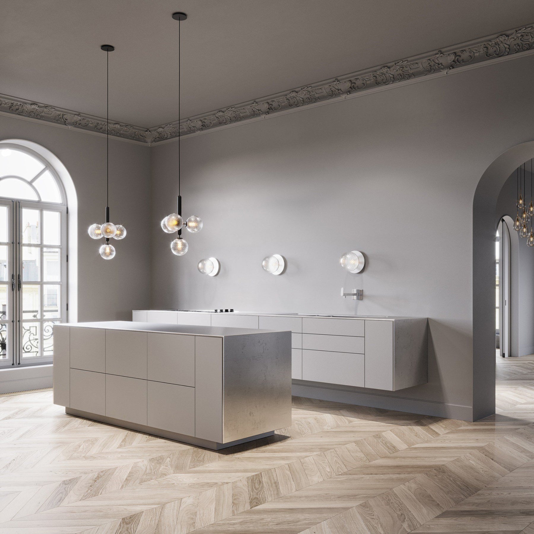 Arcora Tiszta Üveg Egyszerű Függeszték Étkezőasztalokhoz