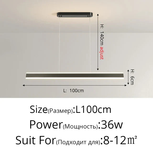 Astrae | Modern Minimalist LED Pendant Light For Rooms | Deretia