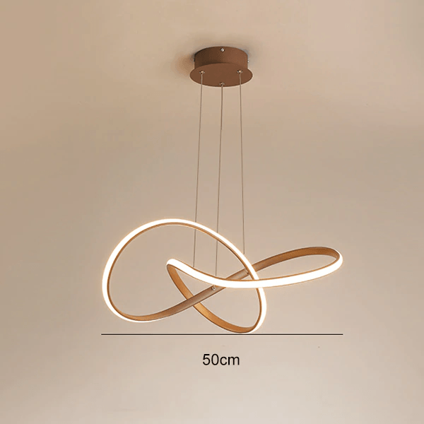 Twisted Shape Modern LED Pendant Light For Futuristic Ceiling Illumination