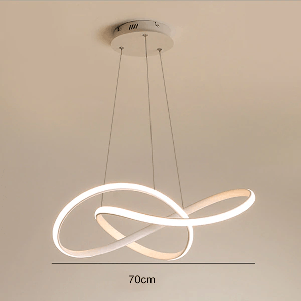Twisted Shape Modern LED Pendant Light For Futuristic Ceiling Illumination
