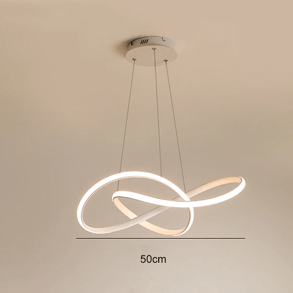 Twisted Shape Modern LED Pendant Light For Futuristic Ceiling Illumination