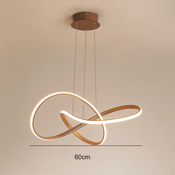 Twisted Shape Modern LED Pendant Light For Futuristic Ceiling Illumination