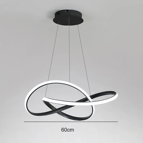 Twisted Shape Modern LED Pendant Light For Futuristic Ceiling Illumination