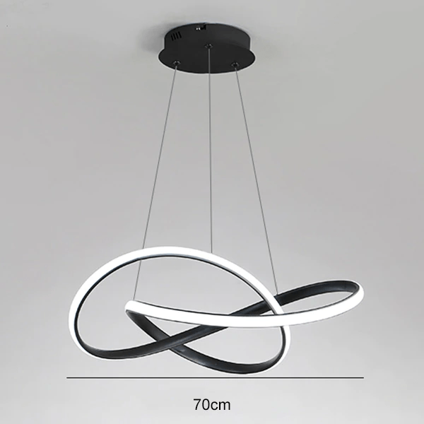 Twisted Shape Modern LED Pendant Light For Futuristic Ceiling Illumination