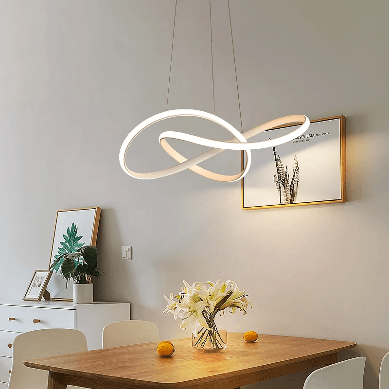 Twisted Shape Modern LED Pendant Light For Futuristic Ceiling Illumination