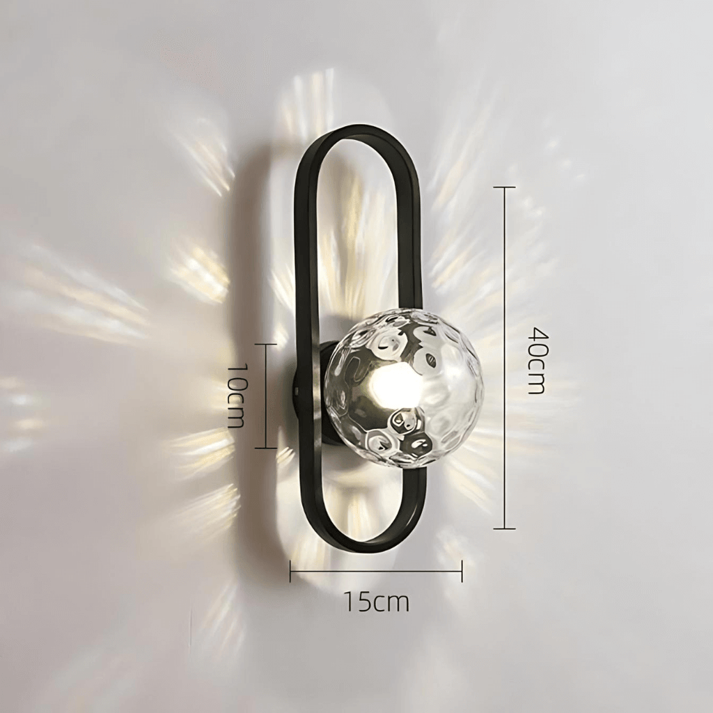 Modern LED glass wall light Camille 6