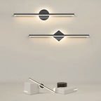 Modern LED wall light - round & square 1