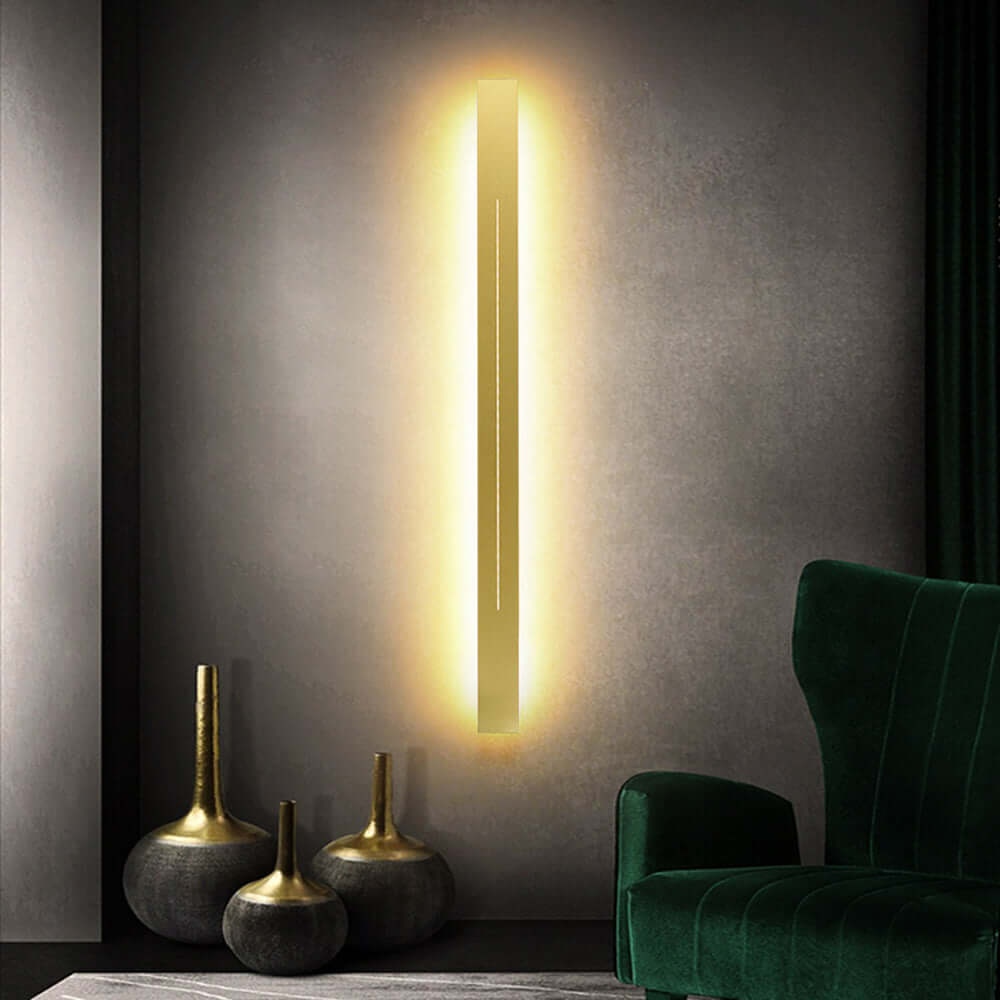Modern LED wall light gold black indoor 5