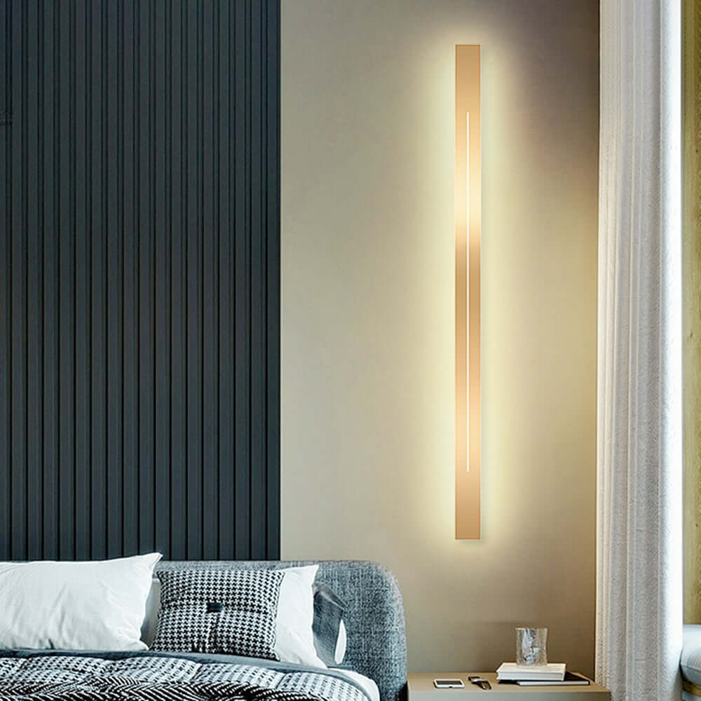 Modern LED wall light gold black indoor 7