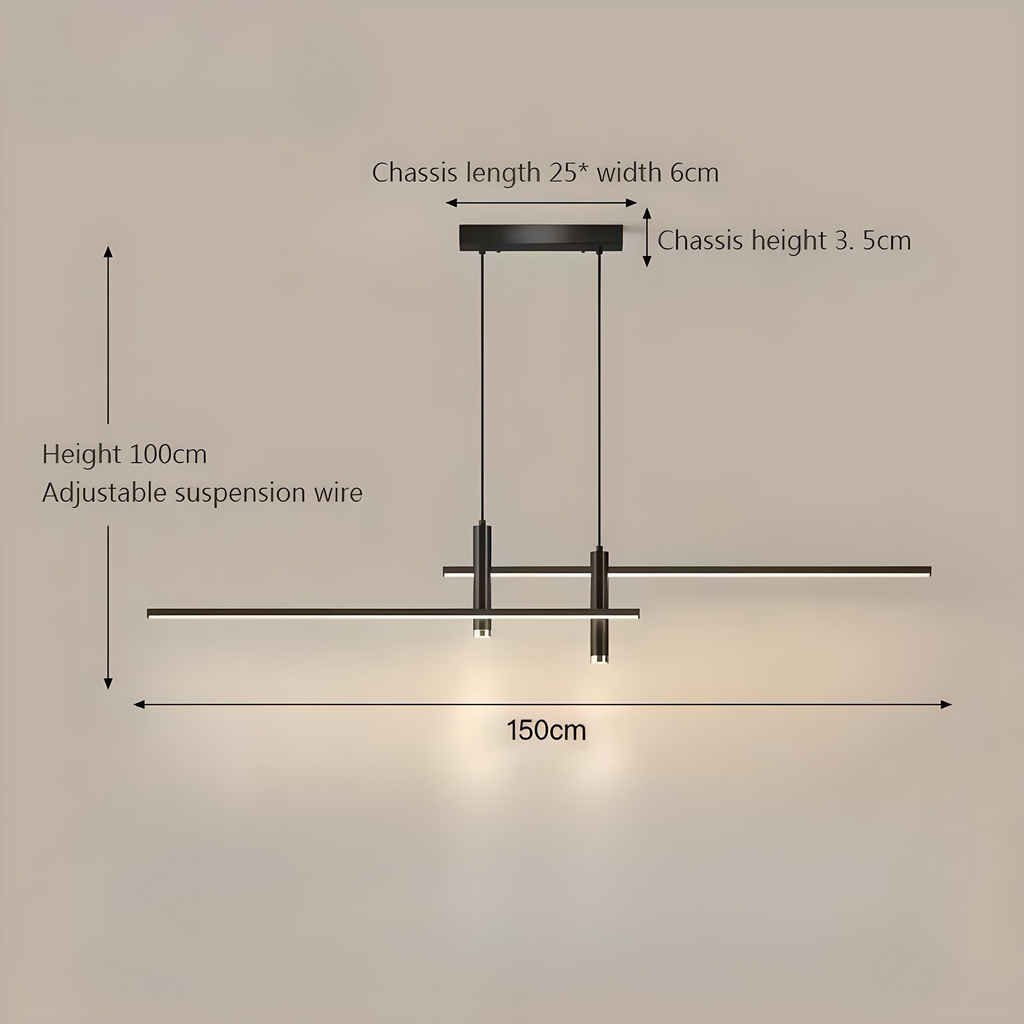 Caelus | Modern LED Ceiling Pendant for Dining Table and Living Room | Deretia