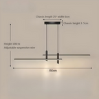 Caelus | Modern LED Ceiling Pendant for Dining Table and Living Room | Deretia