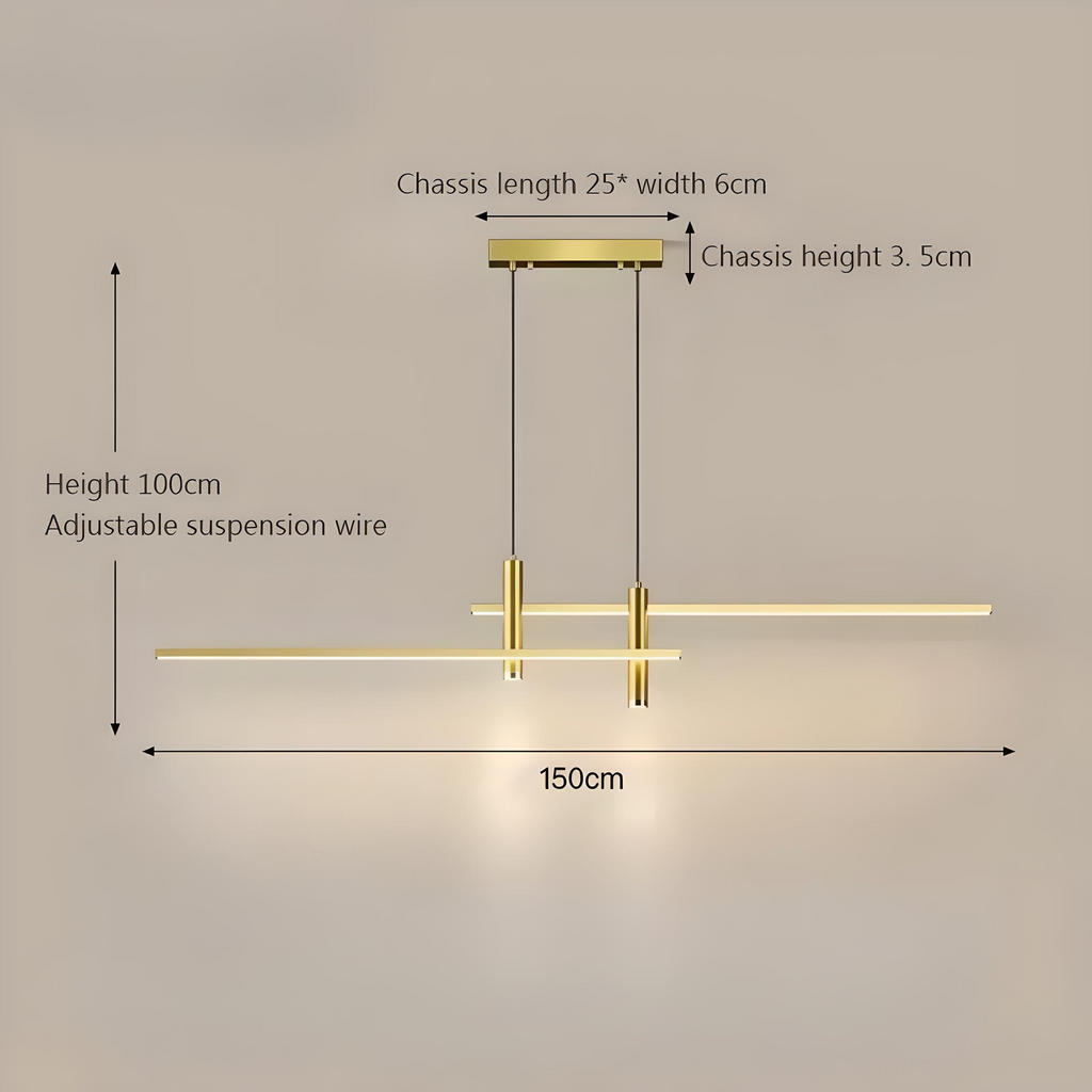 Caelus | Modern LED Ceiling Pendant for Dining Table and Living Room | Deretia