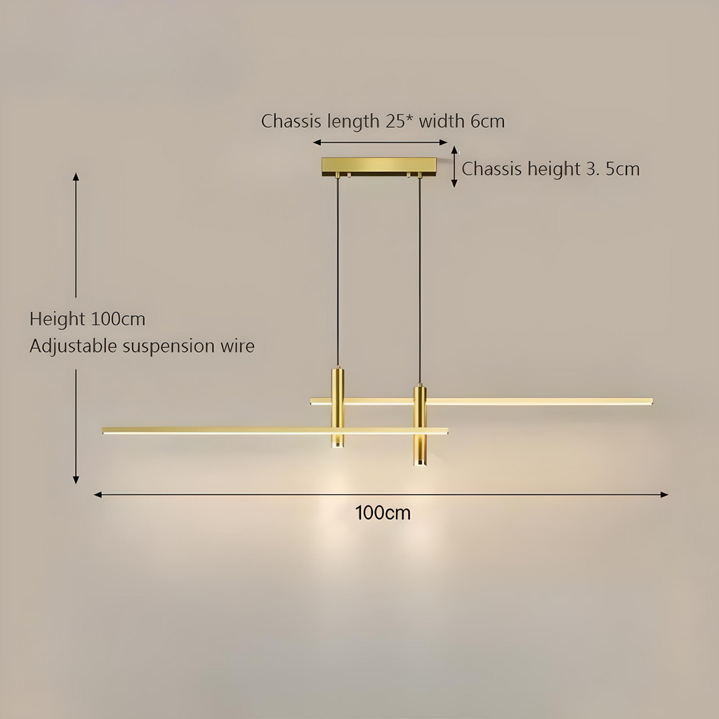 Caelus | Modern LED Ceiling Pendant for Dining Table and Living Room | Deretia