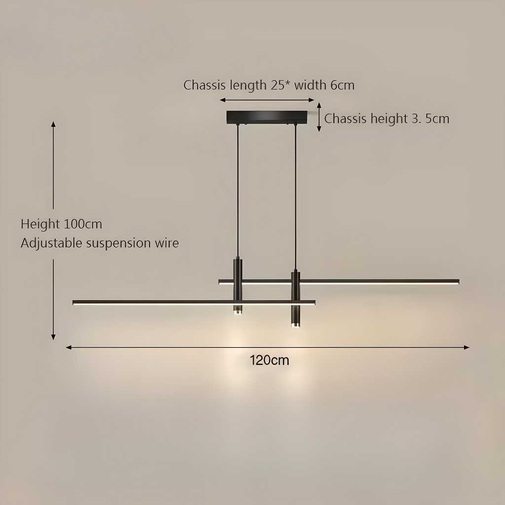 Caelus | Modern LED Ceiling Pendant for Dining Table and Living Room | Deretia