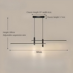 Caelus | Modern LED Ceiling Pendant for Dining Table and Living Room | Deretia