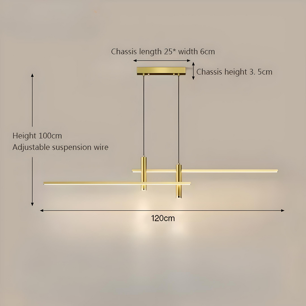 Caelus | Modern LED Ceiling Pendant for Dining Table and Living Room | Deretia