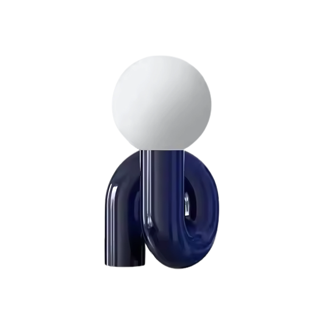 Lysaro | Nordic Glass Desk Lamp in Postmodern Style for Bedrooms, Hotels and Studies | Deretia