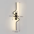 NovaGlow Up-Down LED Wall Light Sconce Matte Black Finish | Deretia