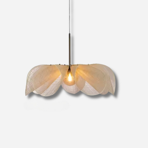 Aurei | Vintage Japanese-Inspired Pendant Light With Soft Fabric Shade | Deretia