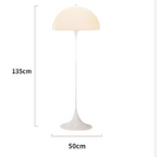 CalmaGlow Dänische Creme Stil Stehlampe mit Touch-Steuerung | Deretia