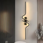 Aurelle | Up And Down Matte Black LED Wall Light | Deretia