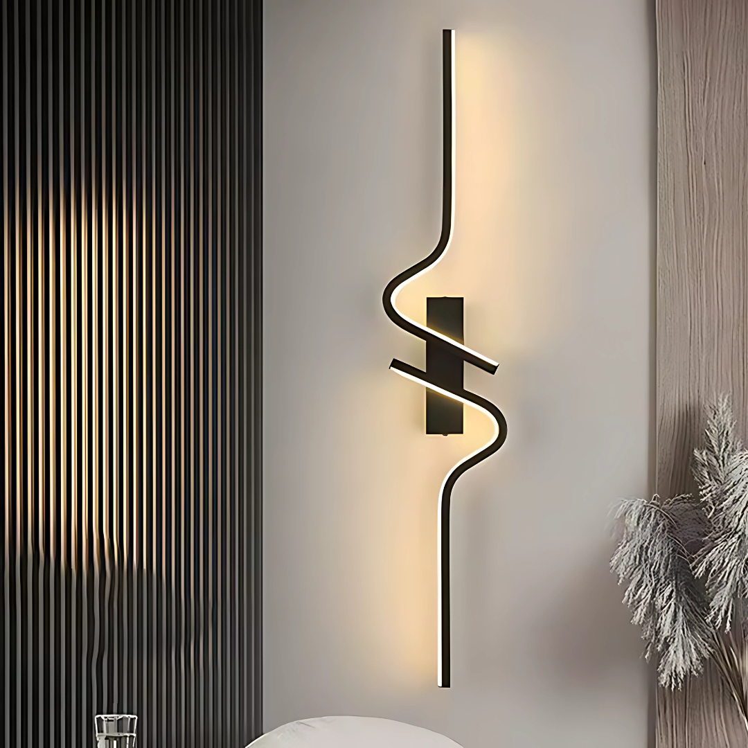 Aurelle | Up And Down Matte Black LED Wall Light | Deretia