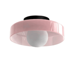 Round LED ceiling light modern glass lamp 1