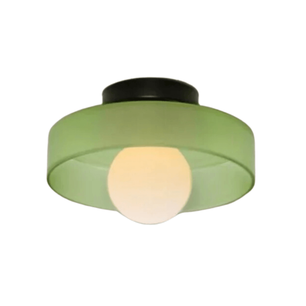 Round LED ceiling light modern glass lamp 4