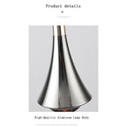 Lămpi suspendate Vesari cu picătură de apă LED și abajur din sticlă limpede