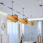 SylvaWood Wood Skin Pendant Lights - Natural Wood Texture | Deretia