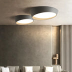NovaLume Circular Metal Ceiling Lamp, 3 Color Options | Deretia