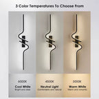 NovaGlow Up-Down LED Wall Light Sconce Matte Black Finish | Deretia