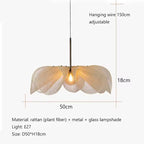 Aurei | Vintage Japanese-Inspired Pendant Light With Soft Fabric Shade | Deretia