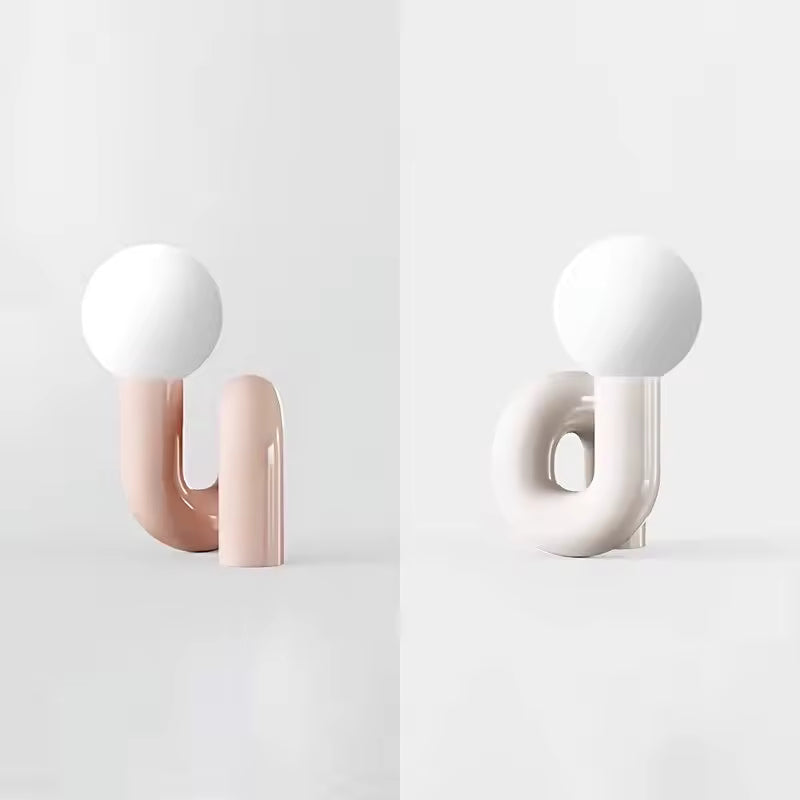 Lysaro | Nordic Glass Desk Lamp in Postmodern Style for Bedrooms, Hotels and Studies | Deretia