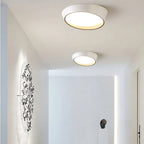 NovaLume Circular Metal Ceiling Lamp, 3 Color Options | Deretia