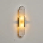 Valente | Natural Marble Wall Sconce With G4 Socket For Bedroom, Hallway & Stair Lighting | Deretia