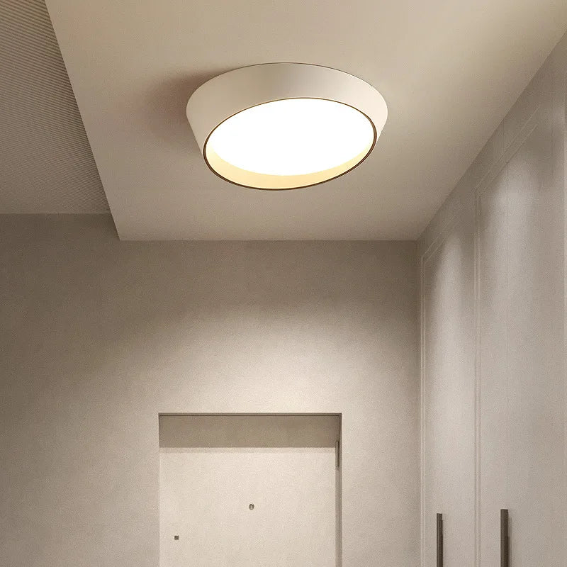 NovaLume Circular Metal Ceiling Lamp, 3 Color Options | Deretia