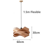 SylvaWood Wood Skin Pendant Lights - Natural Wood Texture | Deretia