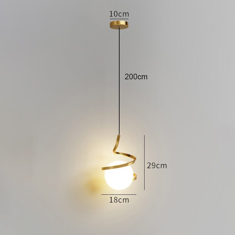 AstraNova Glas Pendelleuchte Nordic LED Deckenleuchte | Deretia
