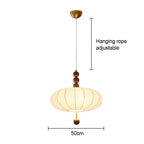 Sylvain Fabric Pendant Light In French Medieval Wabi-Sabi | Deretia