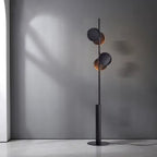 Lynrae | Nordic Minimalist Floor Lamp in Black With Up and Down LED Lighting | Deretia