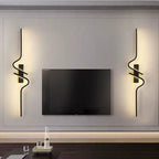 NovaGlow Up-Down LED Wall Light Sconce Matte Black Finish | Deretia