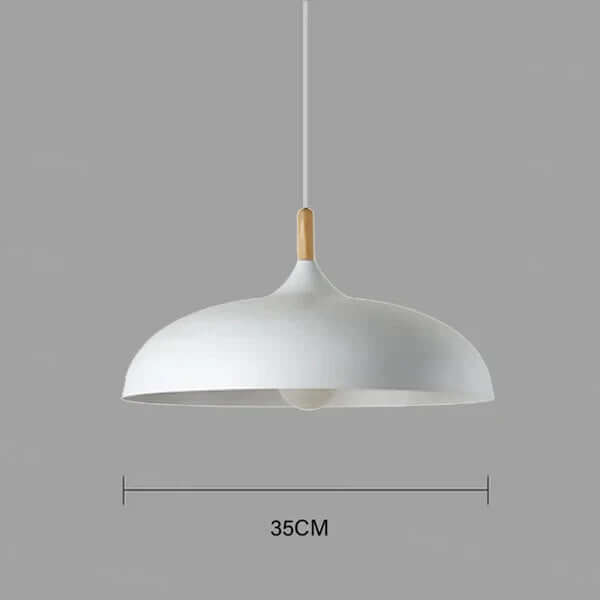 Scandinavian oak ceiling light 6